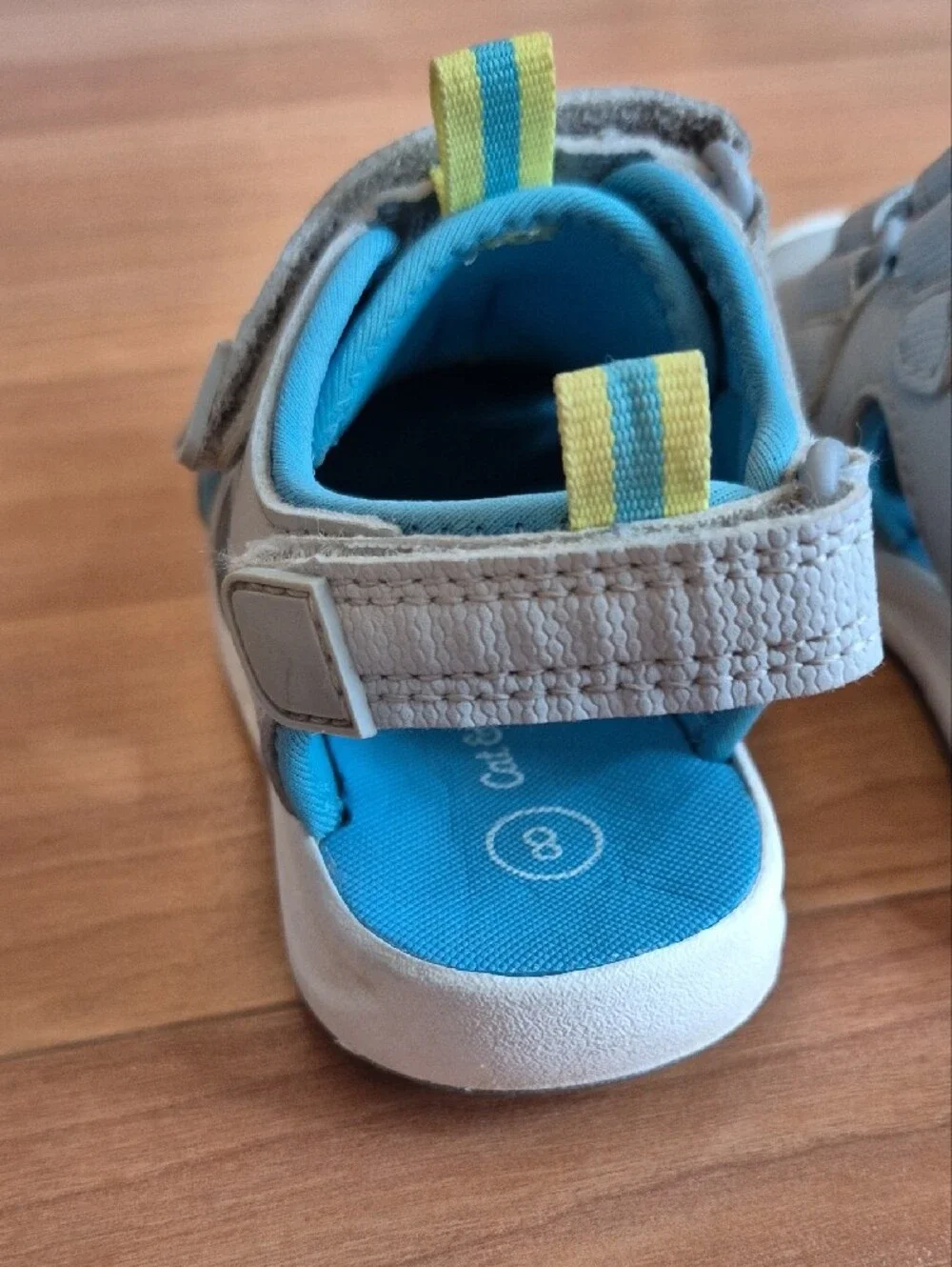 Kids Grey and Blue Closed-Toe Sandals and Green Open-Toe Sandals - 2-Pair Set